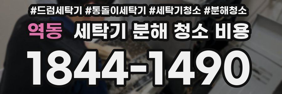 역동 세탁기 분해 청소 비용