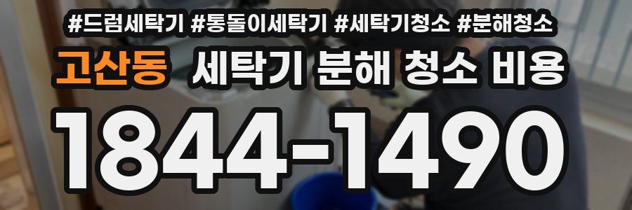 고산동 세탁기 분해 청소 비용