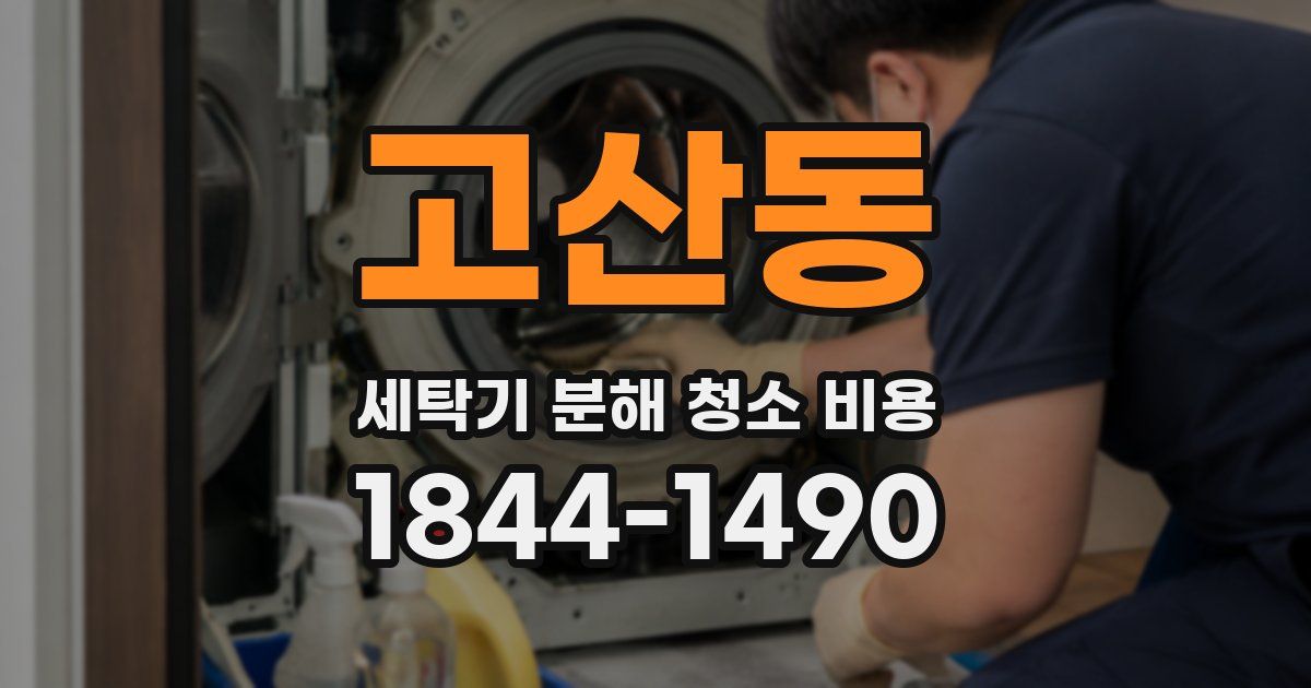 고산동 세탁기 분해 청소 비용