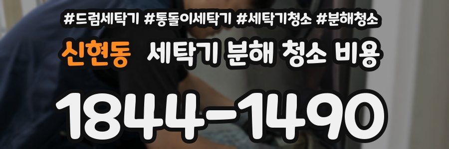 신현동 세탁기 분해 청소 비용