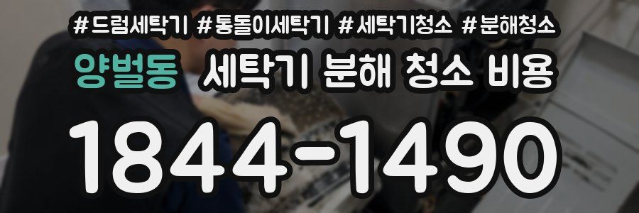 양벌동 세탁기 분해 청소 비용