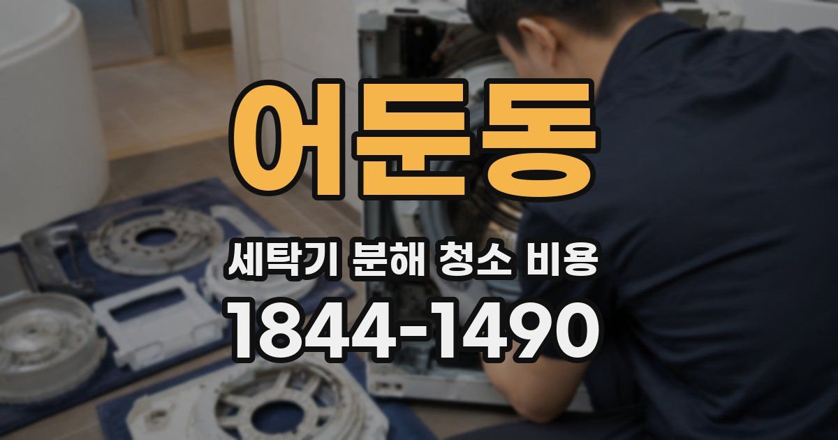 어둔동 세탁기 분해 청소 비용