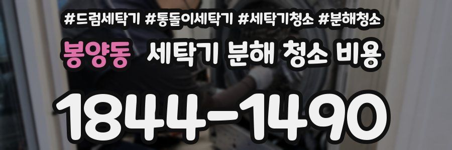 봉양동 세탁기 분해 청소 비용