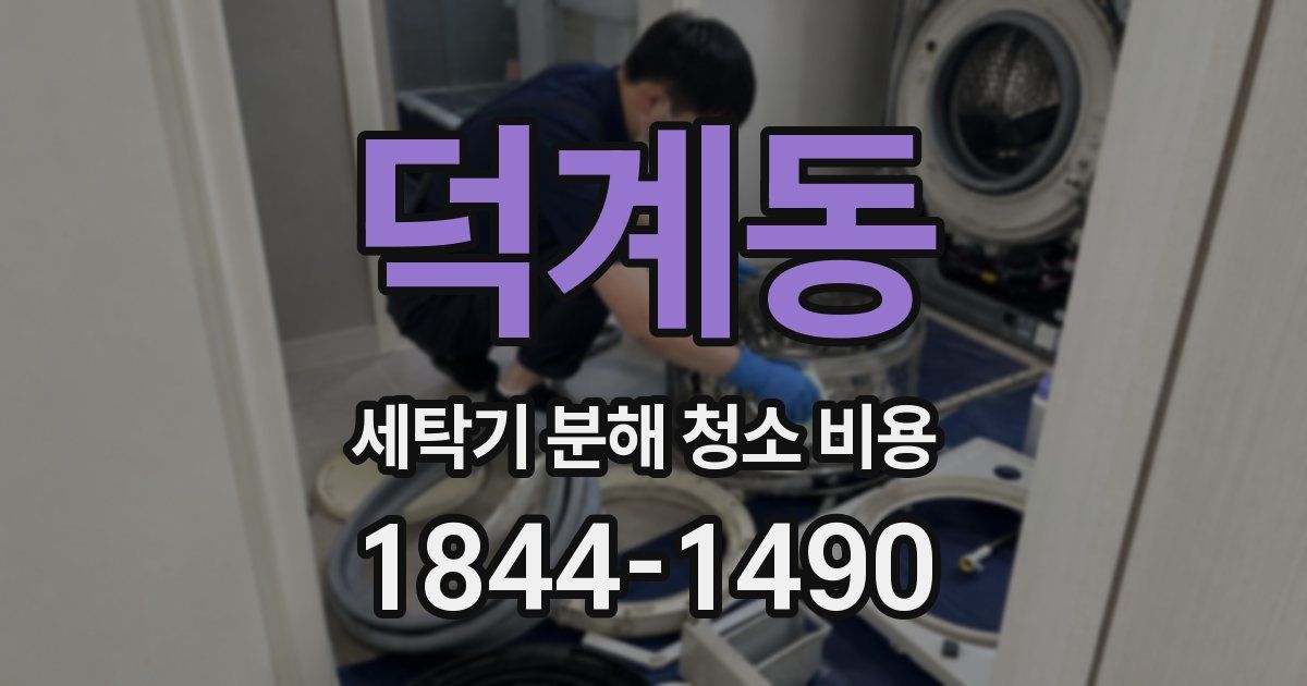 덕계동 세탁기 분해 청소 비용