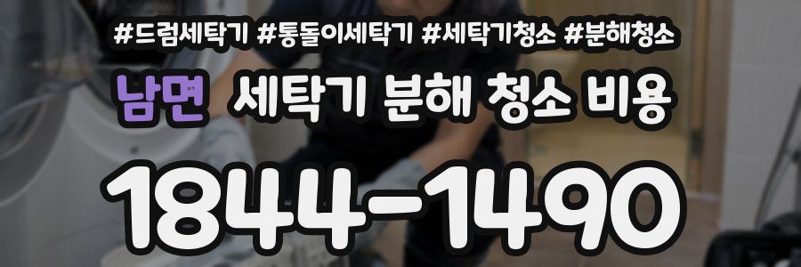 남면 세탁기 분해 청소 비용