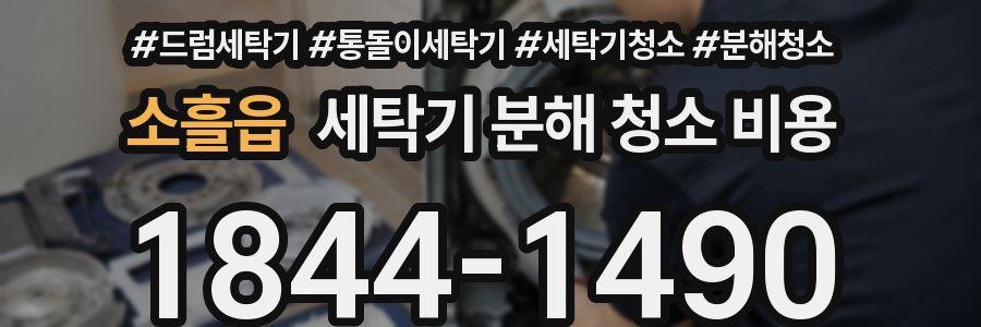 소흘읍 세탁기 분해 청소 비용