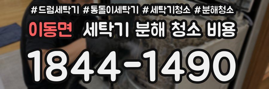 이동면 세탁기 분해 청소 비용