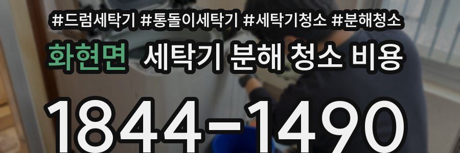 화현면 세탁기 분해 청소 비용
