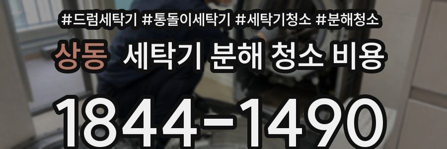 상동 세탁기 분해 청소 비용