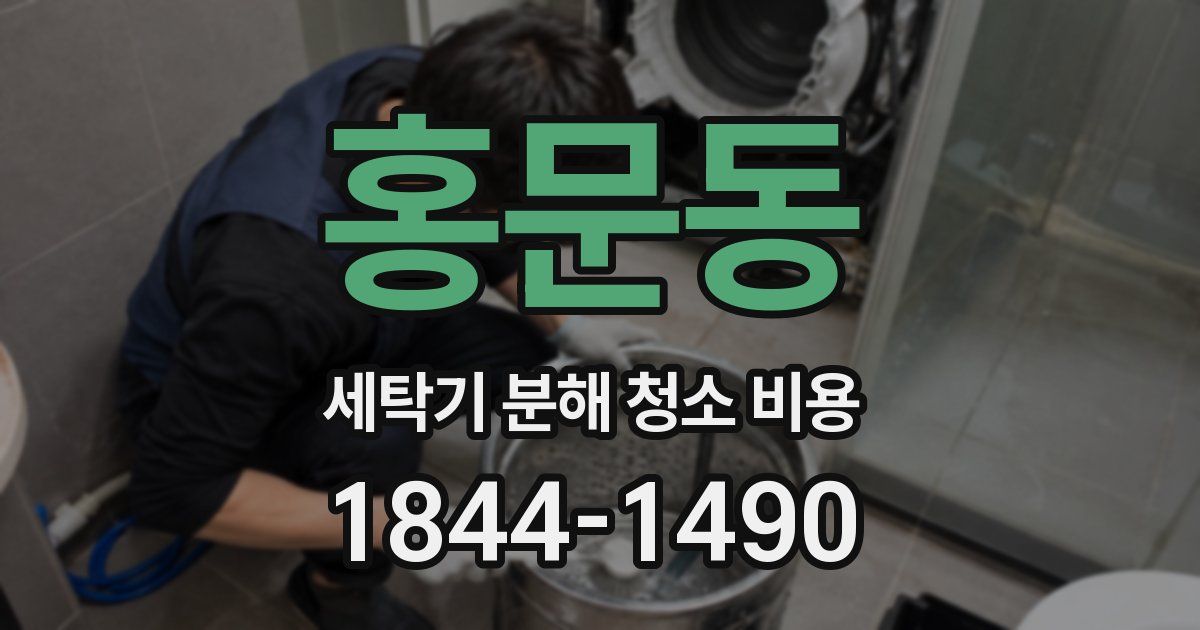 홍문동 세탁기 분해 청소 비용