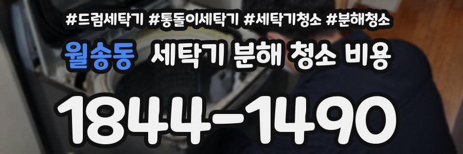 월송동 세탁기 분해 청소 비용
