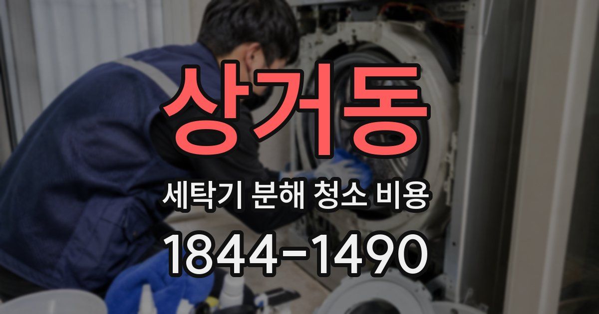 상거동 세탁기 분해 청소 비용