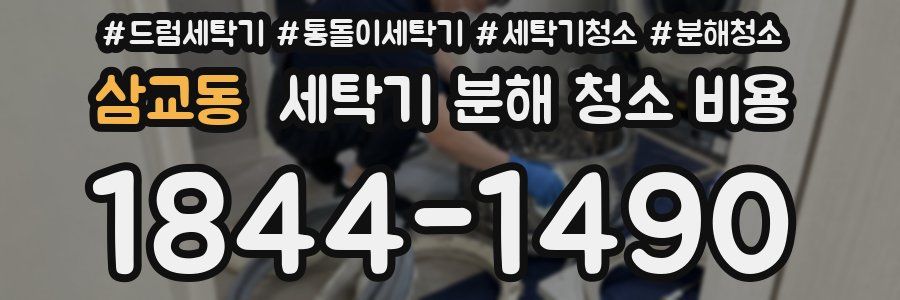 삼교동 세탁기 분해 청소 비용