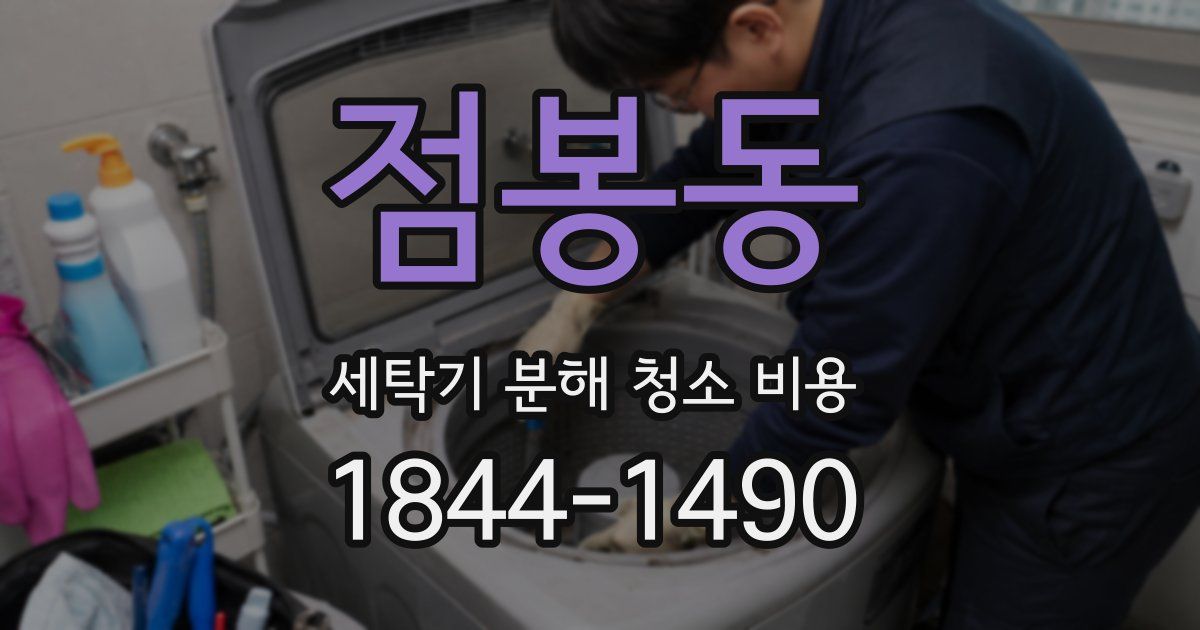 점봉동 세탁기 분해 청소 비용
