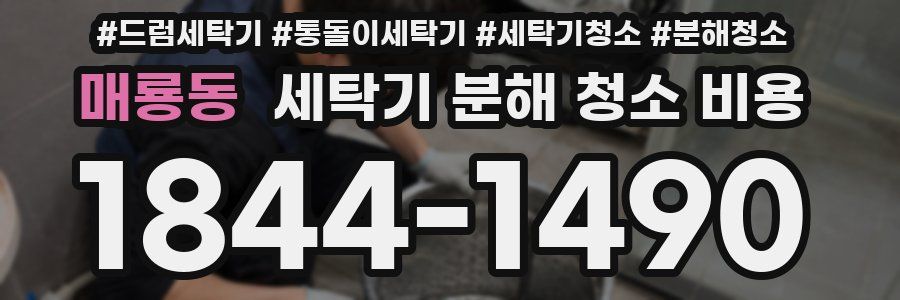 매룡동 세탁기 분해 청소 비용