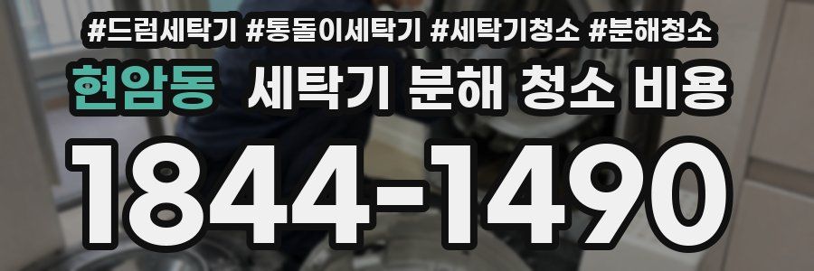 현암동 세탁기 분해 청소 비용