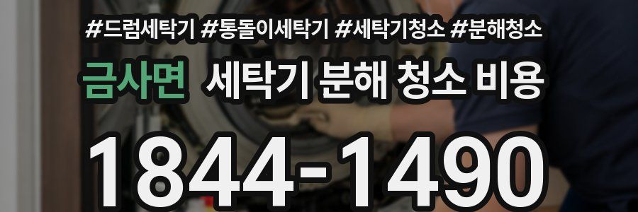 금사면 세탁기 분해 청소 비용