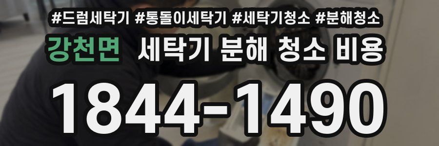 강천면 세탁기 분해 청소 비용
