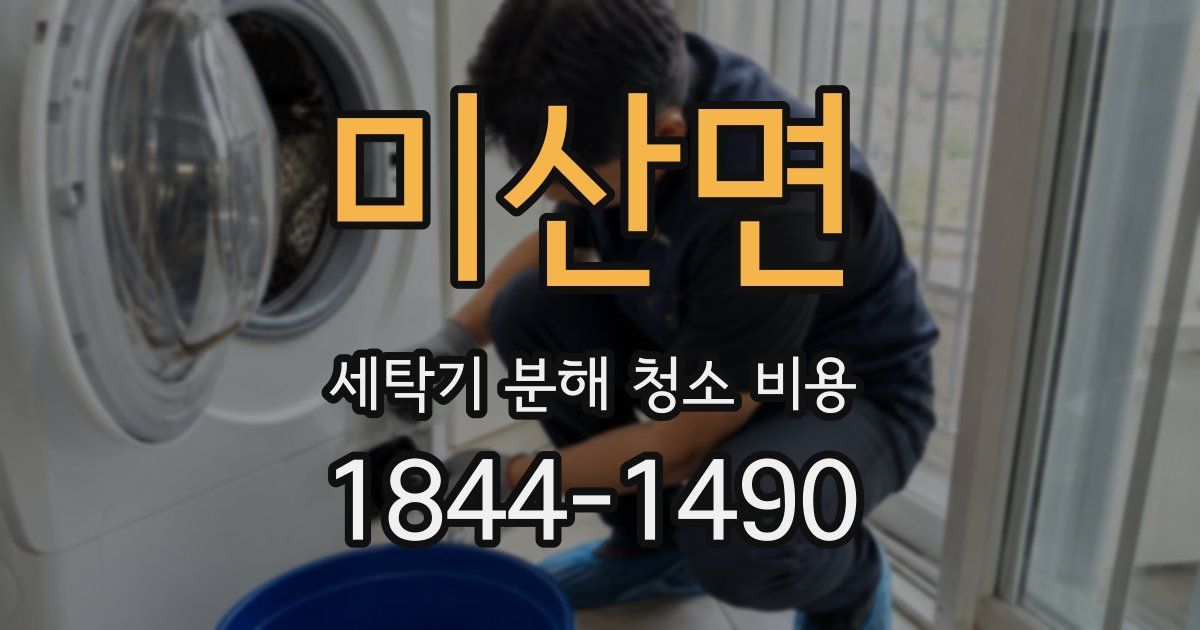 미산면 세탁기 분해 청소 비용