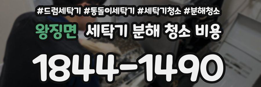 왕징면 세탁기 분해 청소 비용