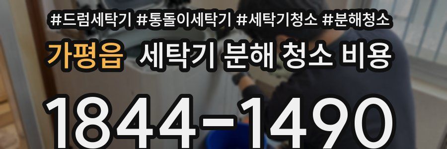 가평읍 세탁기 분해 청소 비용