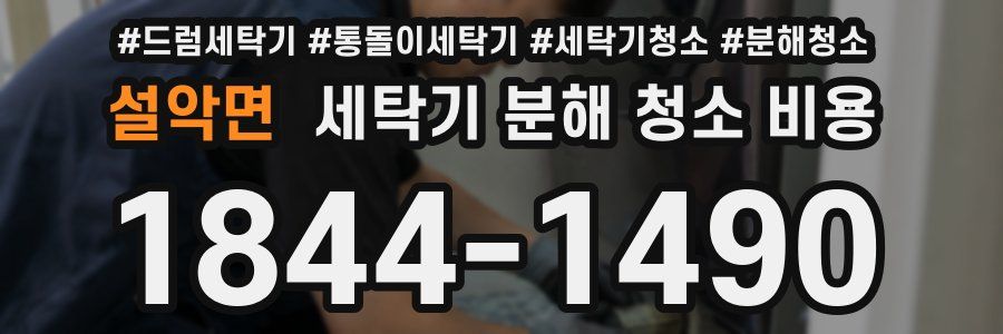 설악면 세탁기 분해 청소 비용