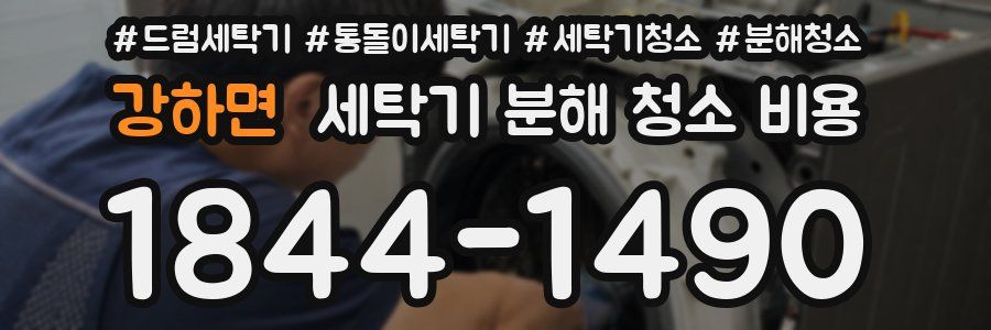강하면 세탁기 분해 청소 비용
