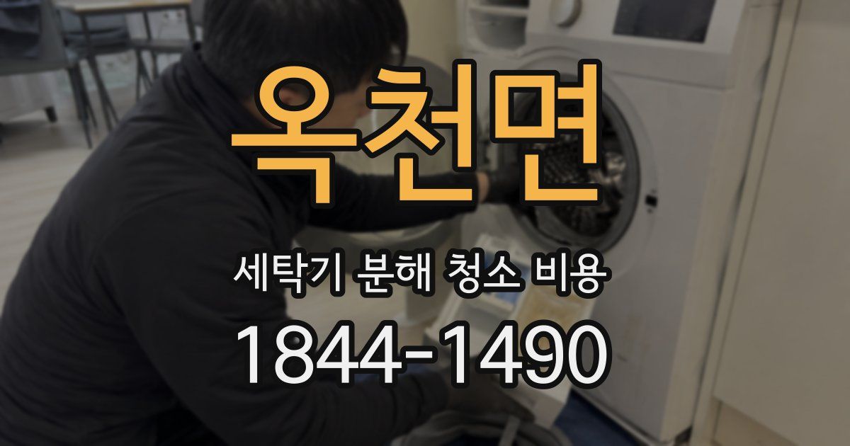 옥천면 세탁기 분해 청소 비용