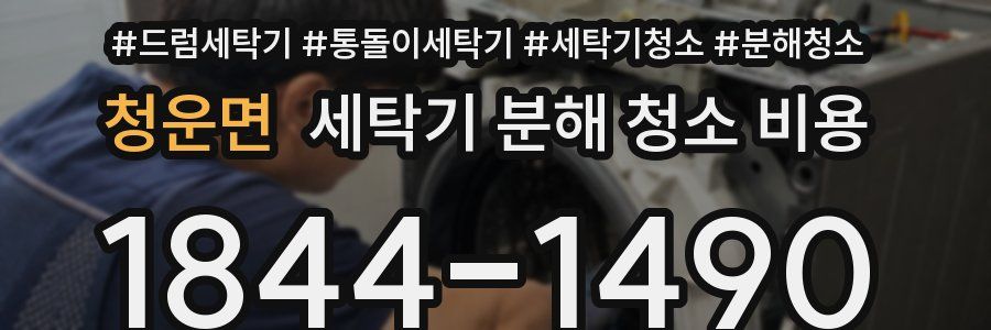 청운면 세탁기 분해 청소 비용