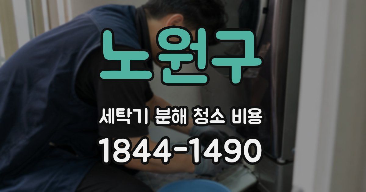 노원구 세탁기 분해 청소 비용