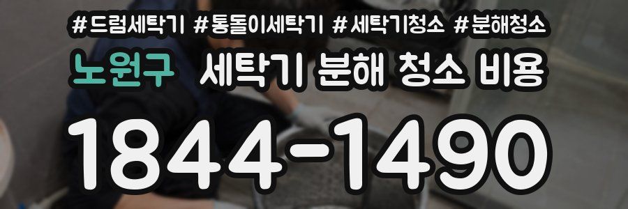 노원구 세탁기 분해 청소 비용