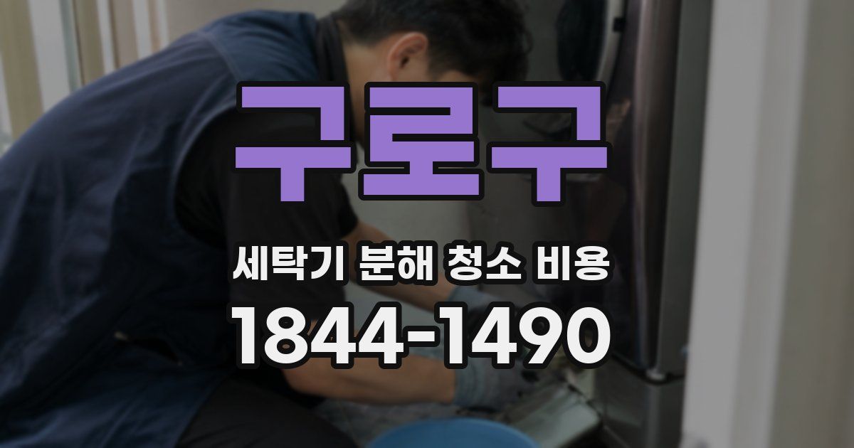 구로구 세탁기 분해 청소 비용
