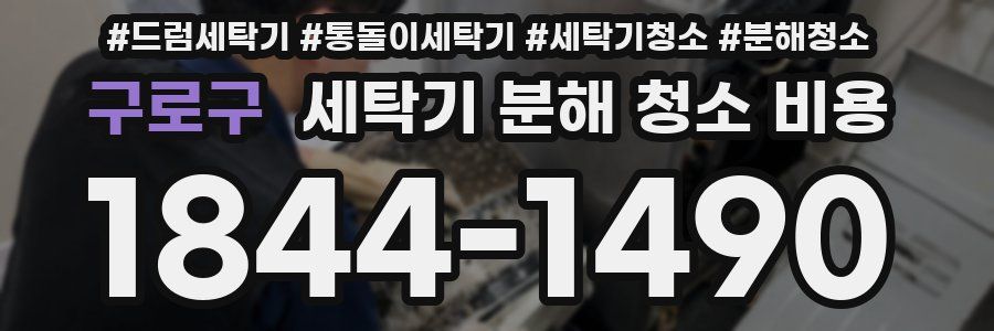 구로구 세탁기 분해 청소 비용