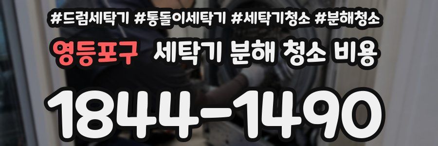 영등포구 세탁기 분해 청소 비용