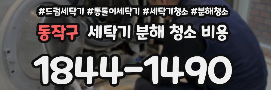 동작구 세탁기 분해 청소 비용