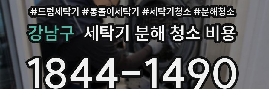 강남구 세탁기 분해 청소 비용