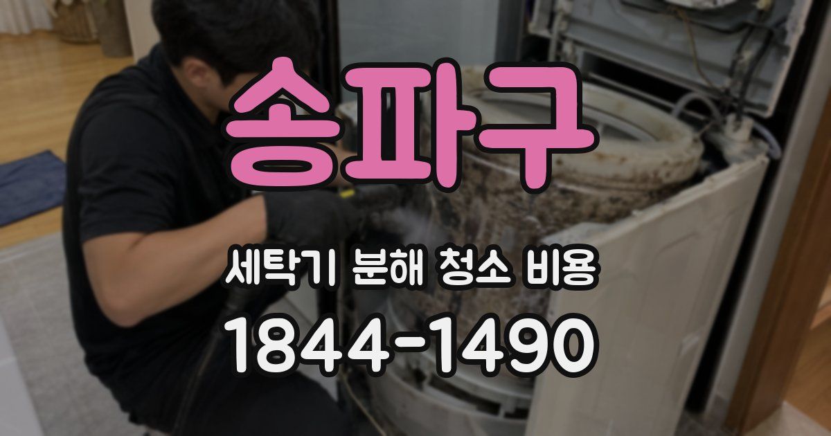 송파구 세탁기 분해 청소 비용