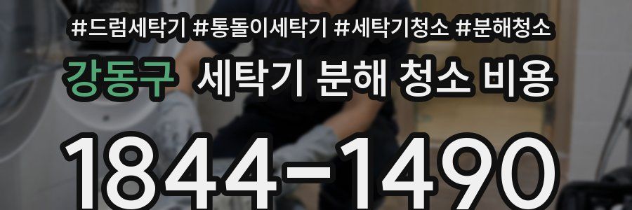 강동구 세탁기 분해 청소 비용