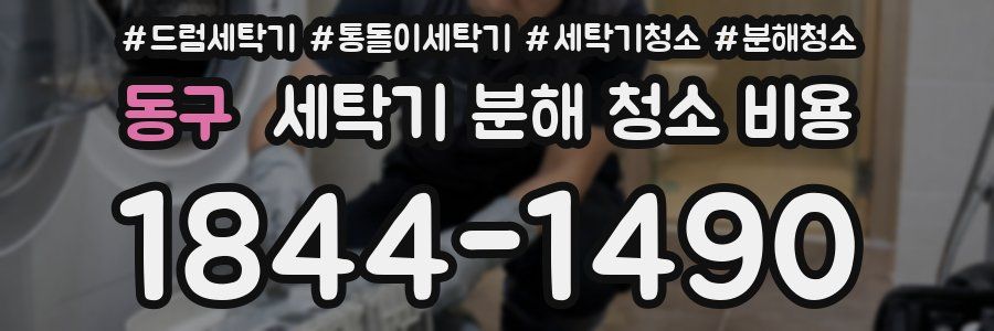 동구 세탁기 분해 청소 비용