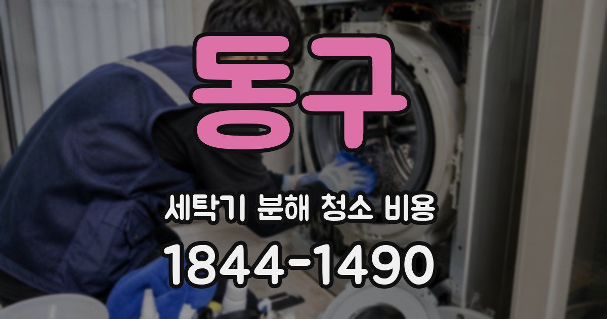 동구 세탁기 분해 청소 비용