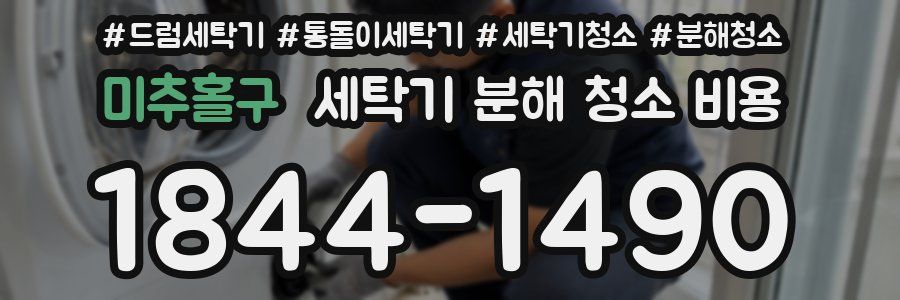 미추홀구 세탁기 분해 청소 비용