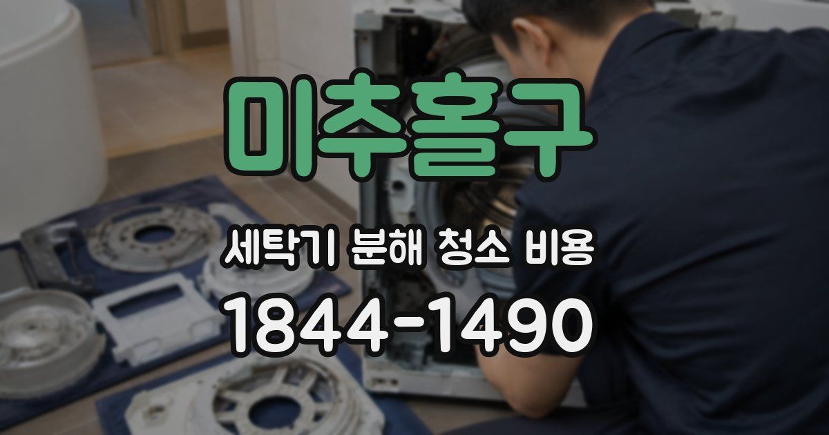 미추홀구 세탁기 분해 청소 비용