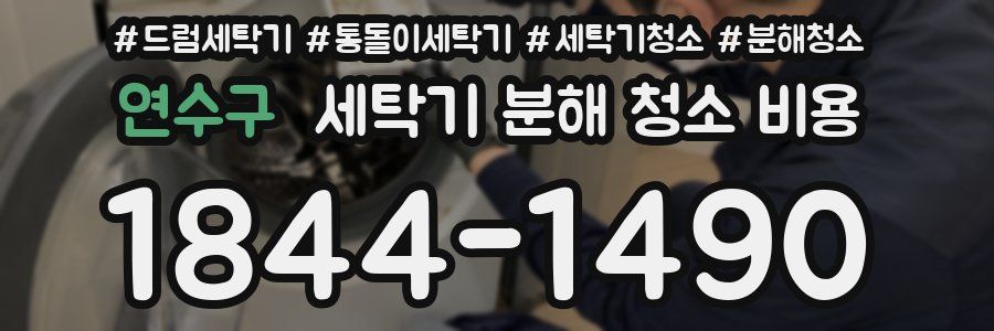 연수구 세탁기 분해 청소 비용