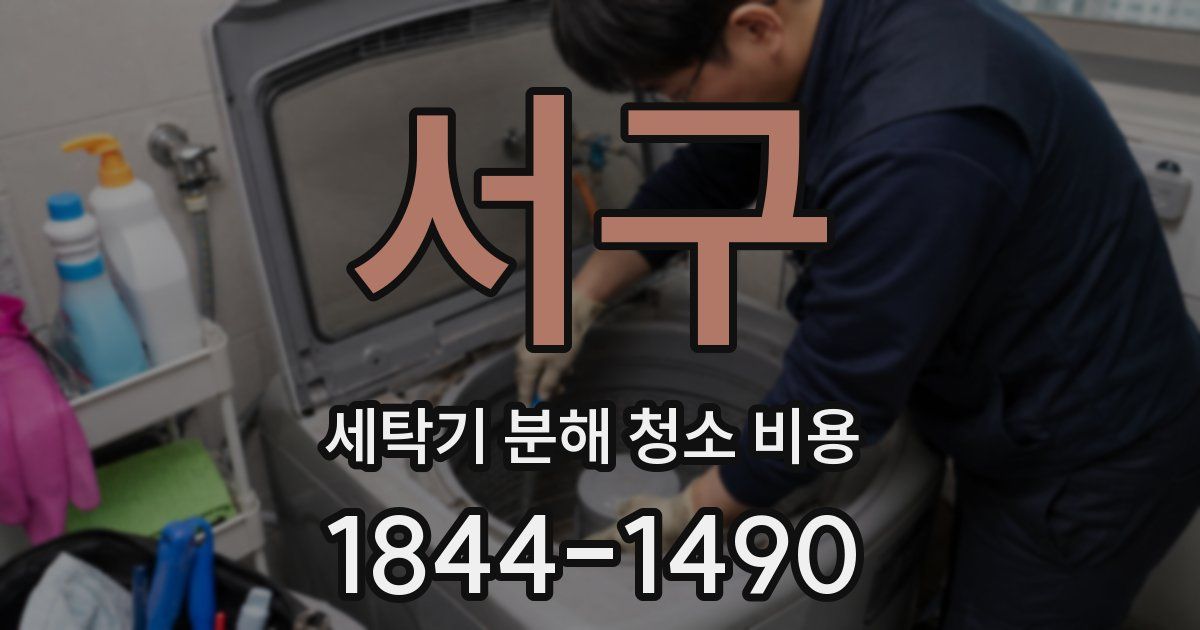 서구 세탁기 분해 청소 비용