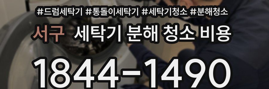 서구 세탁기 분해 청소 비용