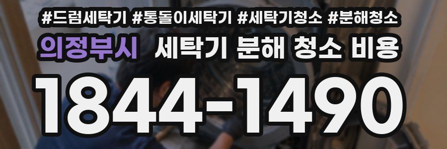 의정부시 세탁기 분해 청소 비용