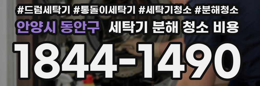 안양시 동안구 세탁기 분해 청소 비용