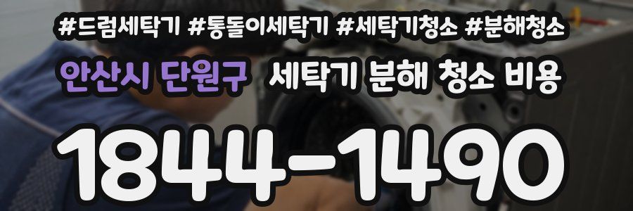 안산시 단원구 세탁기 분해 청소 비용