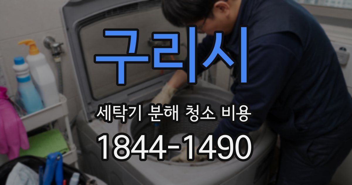 구리시 세탁기 분해 청소 비용