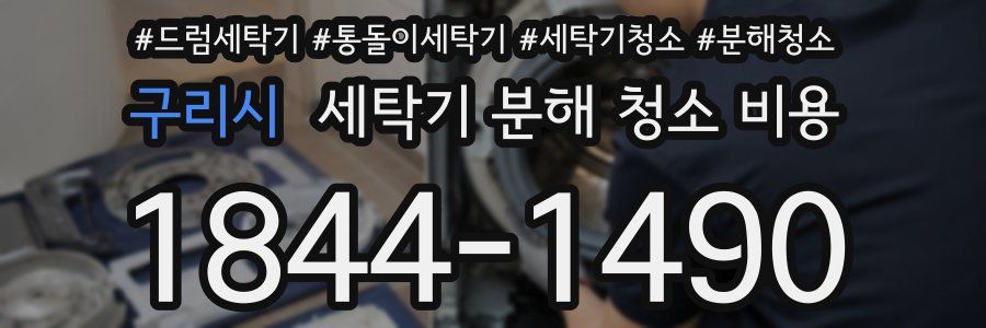 구리시 세탁기 분해 청소 비용